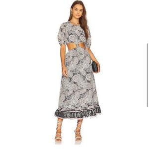 Cleobella Josephine Ankle Dress in Geo Print S